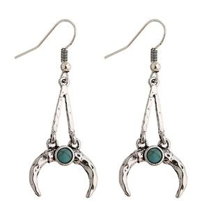 Vintage Style Western Crescent Dangle Earrings